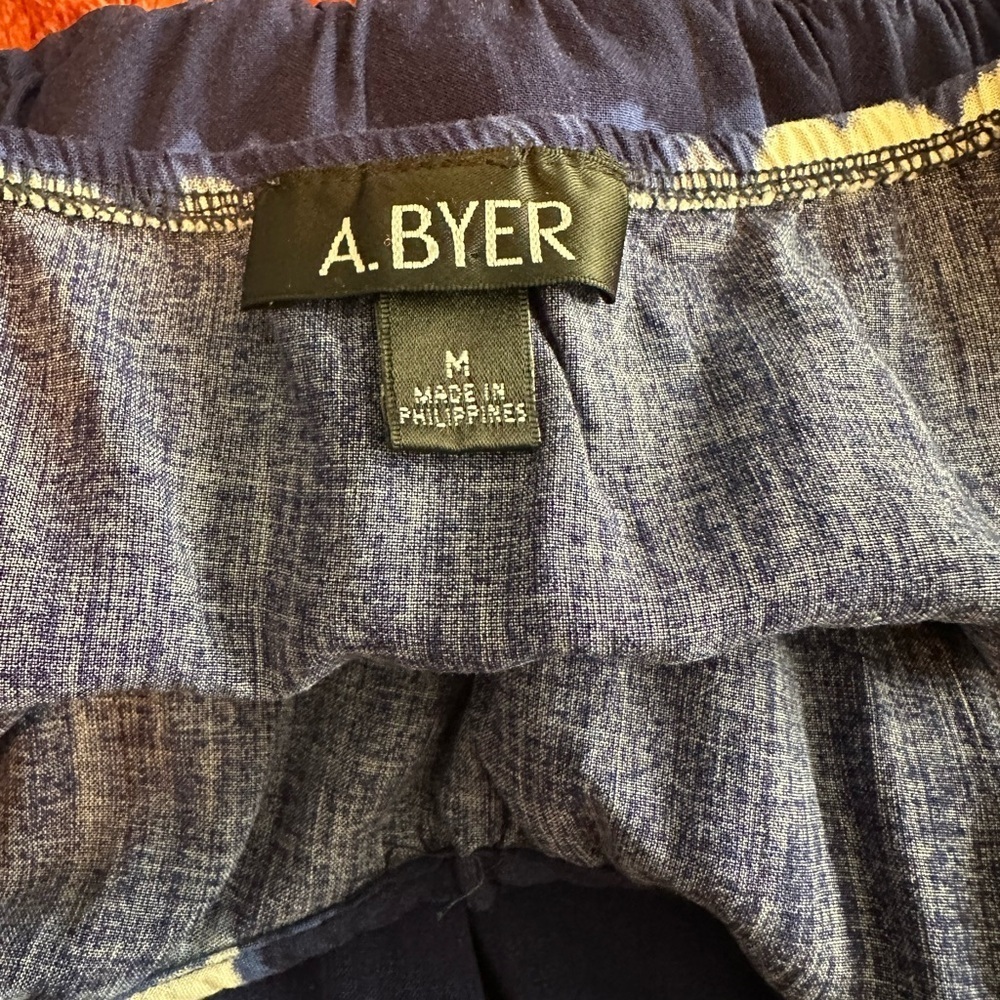 NWOT A Byer Blue Tie-Dye Maxi Dress Ruffled Top Size Medium - Picture 6 of 14